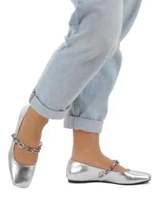 Ženska obutev čevlji UPcollection Ivory Balerinke